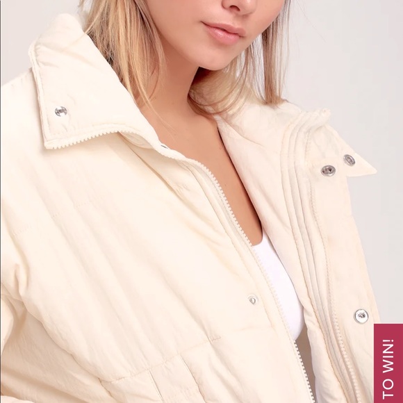 LuLu’s Horizon Cream Puffer Jacket SOLD OUT! - Picture 3 of 10